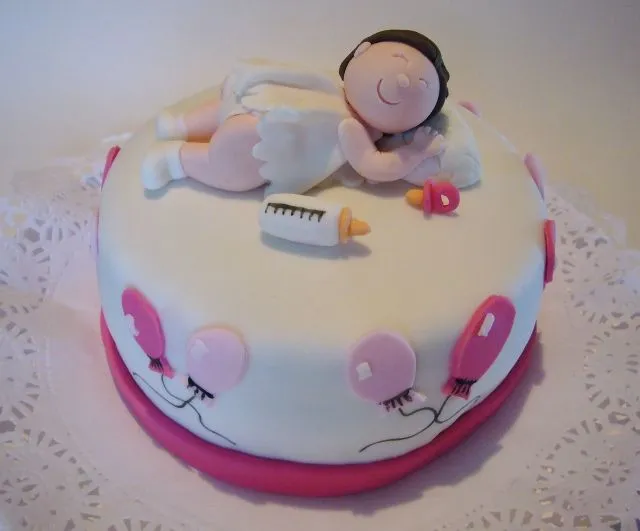 Tarta fondant bebé - Imagui