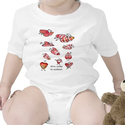 Bebé lindo de los corazones del amor del dibujo an camisetas de ...