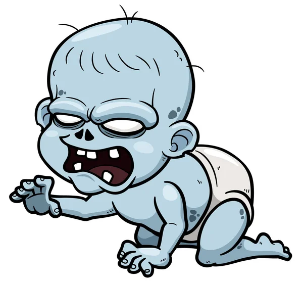 bebé zombie de dibujos animados — Vector stock © sararoom #31165333