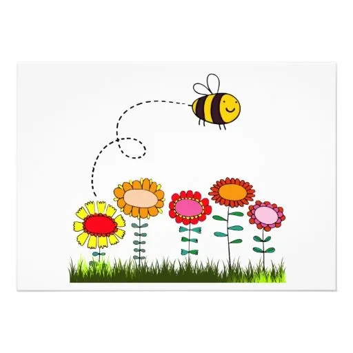 bee_buzzing_a_flower_garden_ ...