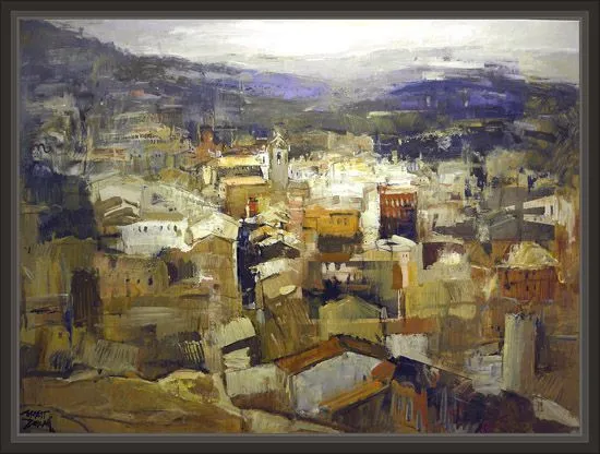 BEGUR-PAISAJES-GIRONA-PUEBLOS-PINTURA-CUADROS-ARTE-PINTOR-ERNEST ...