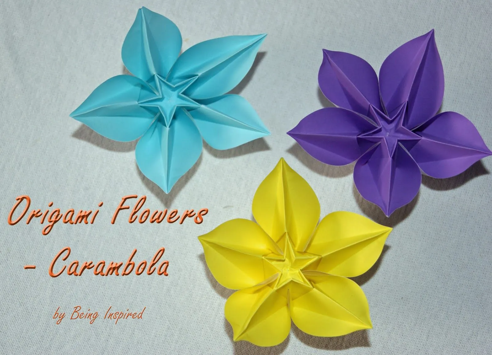 Being Inspired: Origami Carambola Flowers