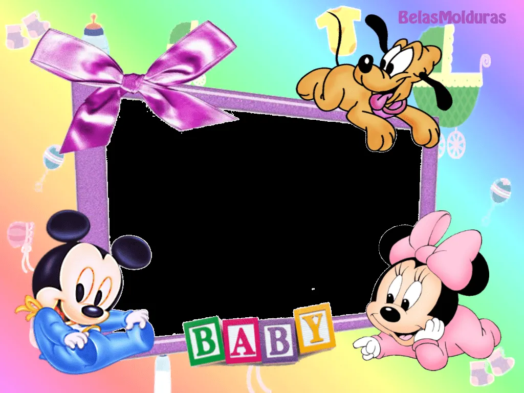 Molduras Muito Fofas Da Turma Do Mickey Baby Car Tuning