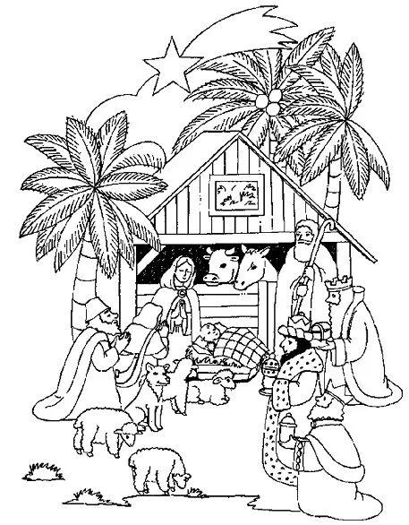 portales de belen Colouring Pages