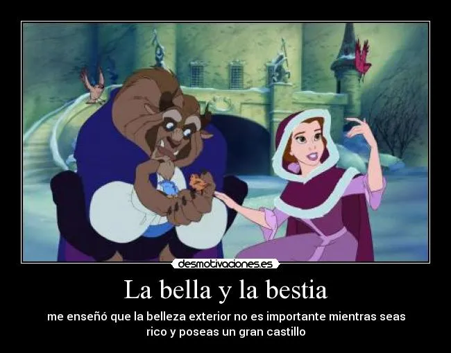 La bella y la bestia | Desmotivaciones