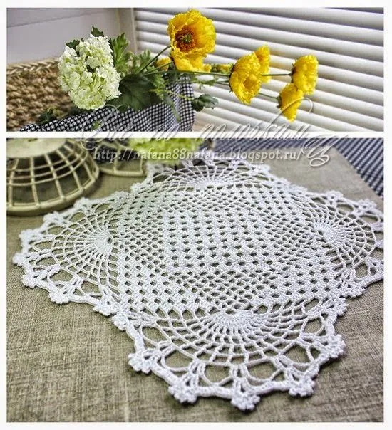 Bella carpeta cuadrada al crochet | Crochet y Dos agujas ...