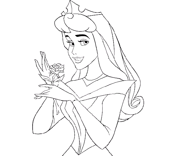 Dibujo de la princesa aurora - Imagui