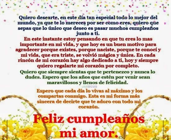 Bellas frases de cumpleaños para novio ~ Frases de cumpleaños