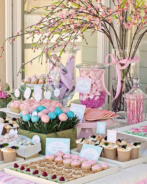 Bellas ideas para decorar un candy bar. | Pasteles, Tartas y Cakes | …