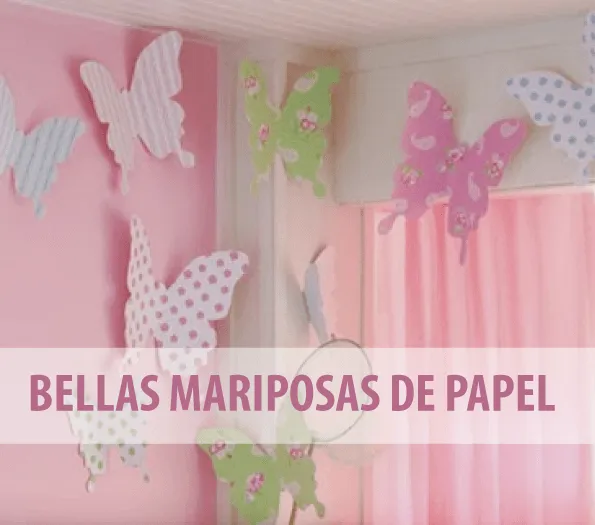 Bellas mariposas de papel para niñas | Fiestas | Pinterest ...