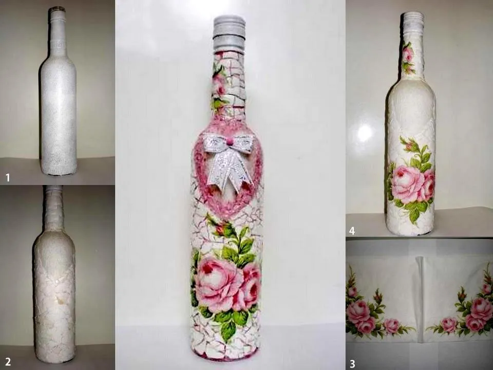 Bello, Simple y Practico: Como decorar botellas de vidrio!