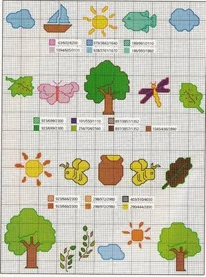 Belos Gráficos de ponto Cruz | lindos Motivos de Ponto Cruz para ...