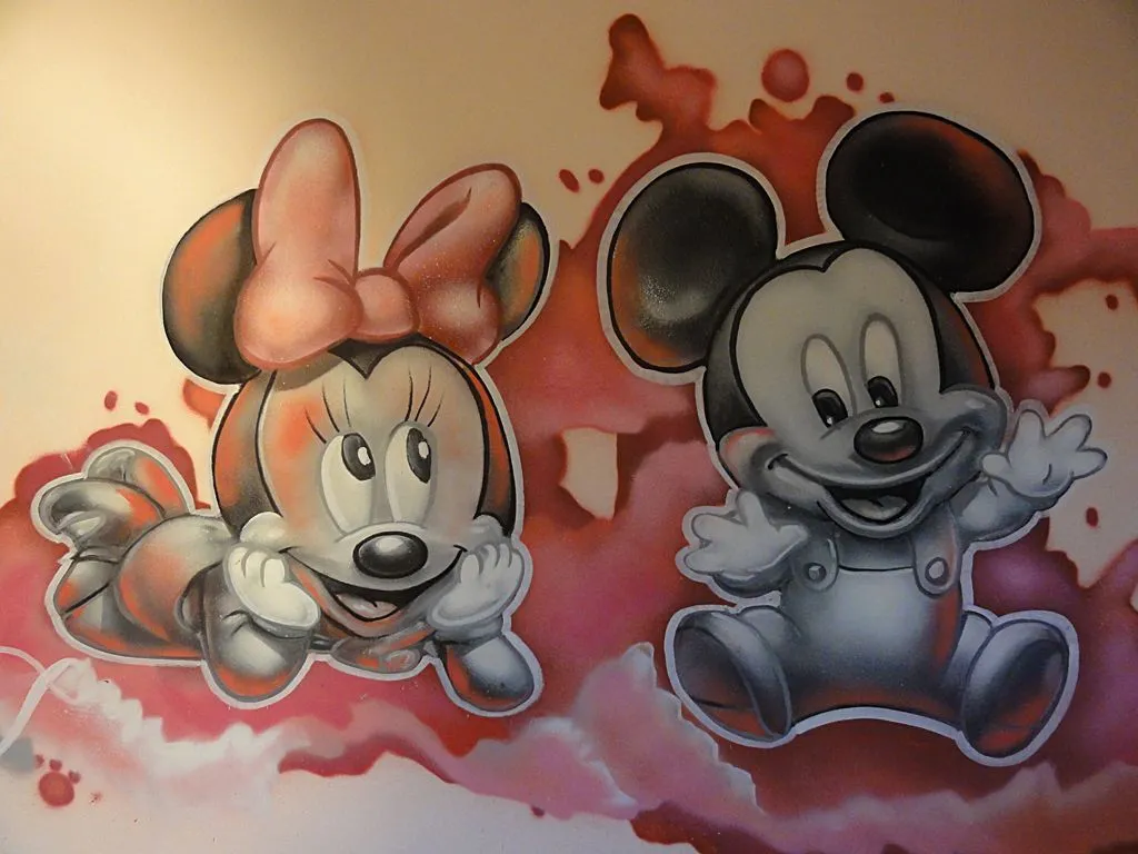 Berok Graffiti artist: Mickey minnie pictures for girl babies