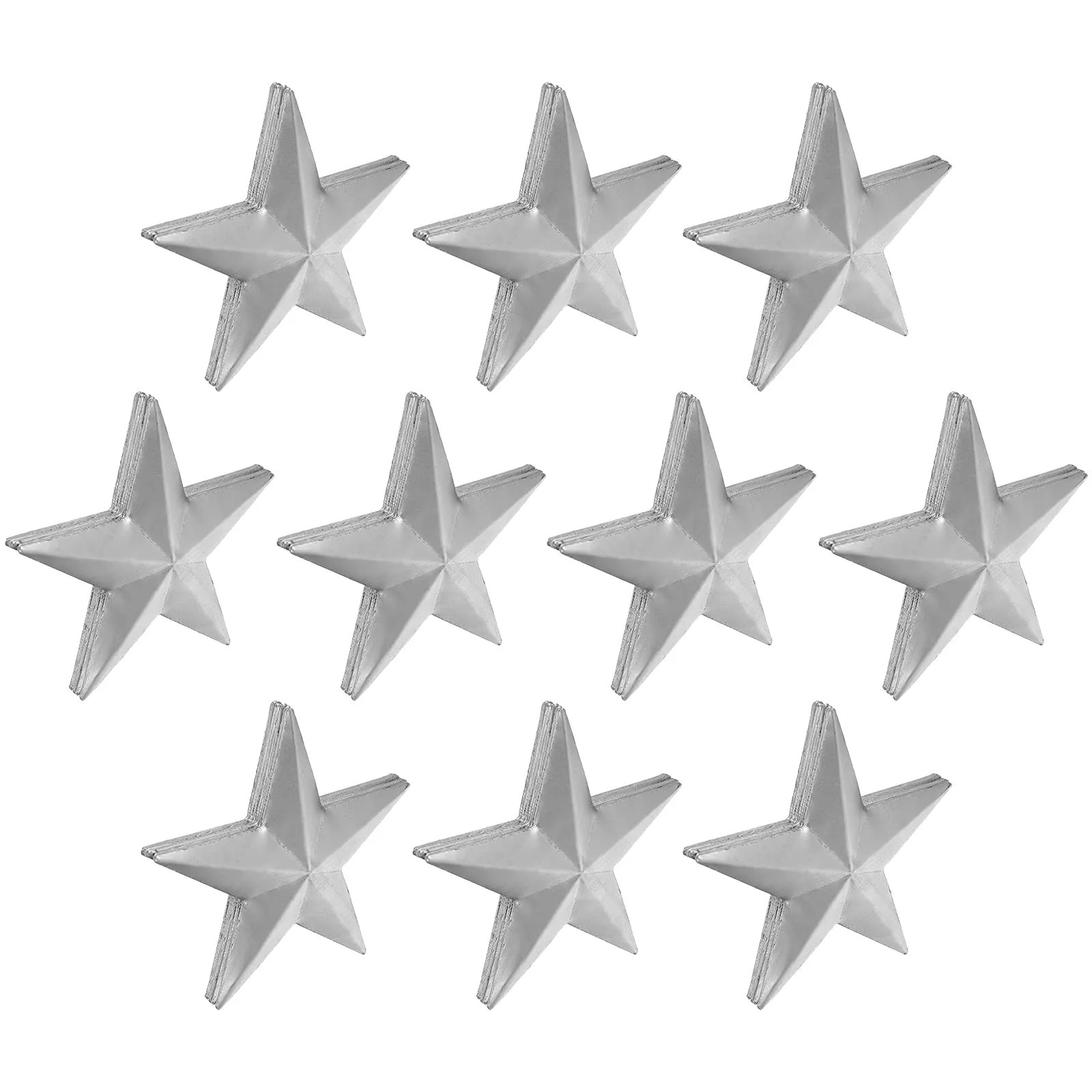 BESPORTBLE 100 piezas Art 3D Cinco Puntiagudas Star Molde de 5 puntas de  estrella de hierro para estampado de arte del hogar, decoración del salón :  Amazon.com.mx: Hogar y Cocina