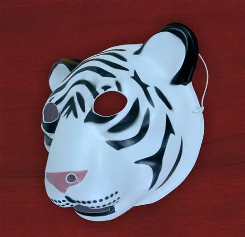 Best White Tiger Head Mask 3D de dibujos animados feliz de la ...
