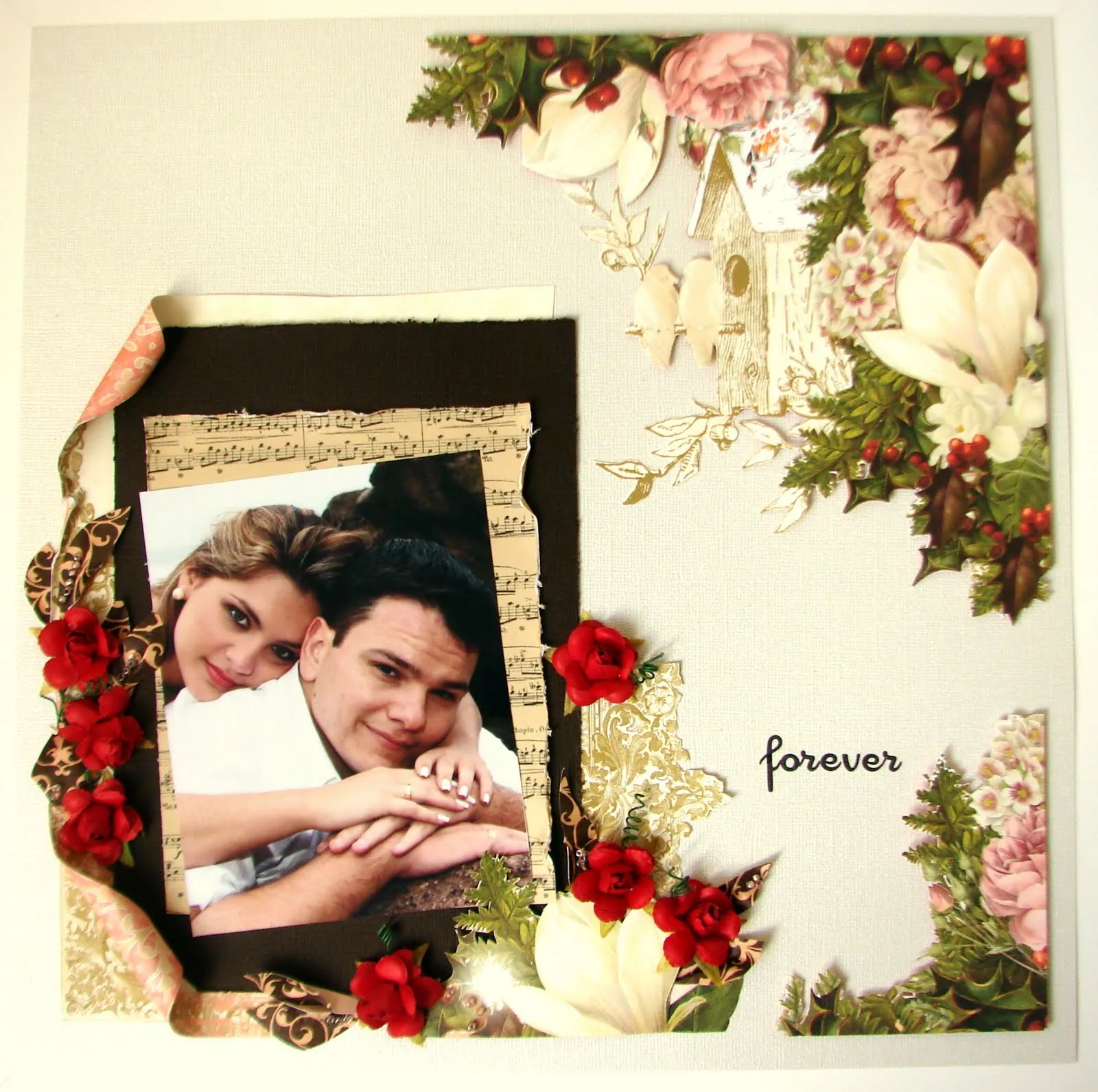 Bianca Ribeiro Scrap e Arte: Quadro 30x30 de casamento....