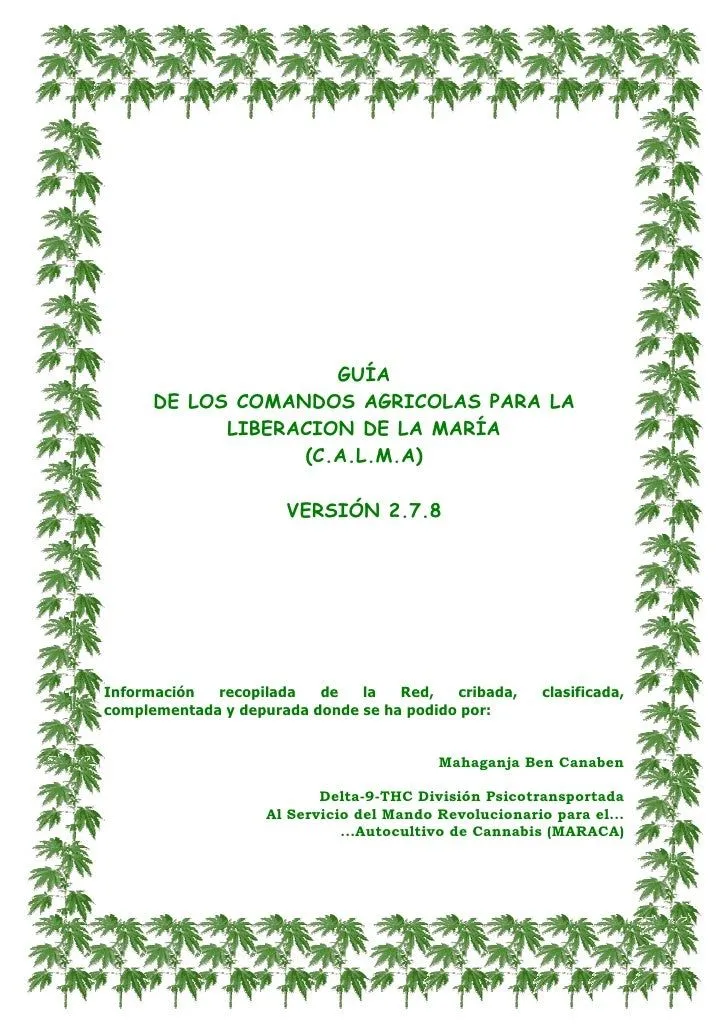 Biblia del autocultivo e historia de la marihuana