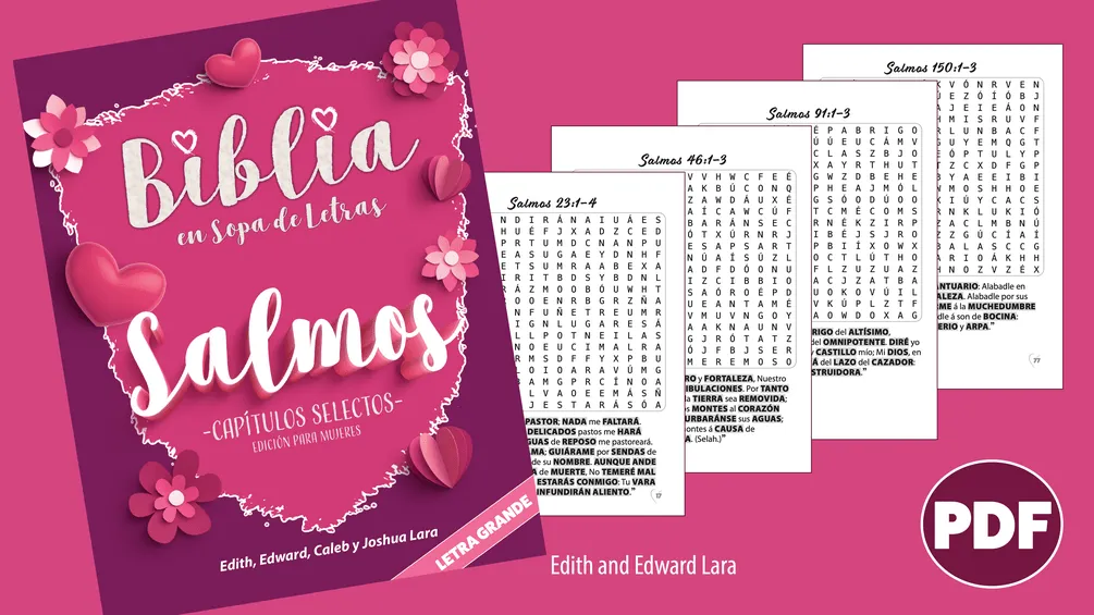 Biblia en Sopa de Letras | Salmos | Capítulos Selectos | Letra Grande [PDF]