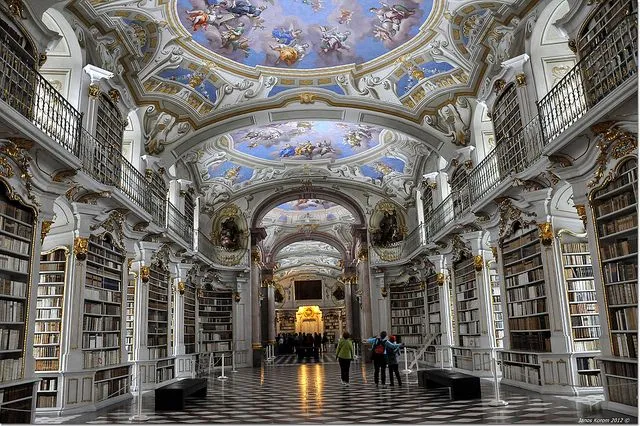 Entre las bibliotecas más bonitas del mundo, Abadía de Admont ...