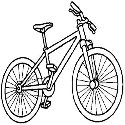 Bicicleta para colorear infantil - Imagui