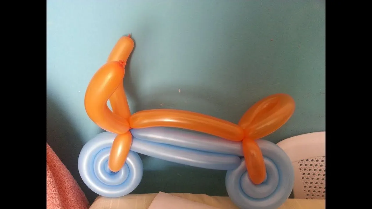 Como hacer bicicleta en globos - YouTube