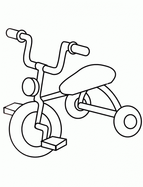 bicicleta-triciclo | Dibujos y juegos, para pintar y colorear