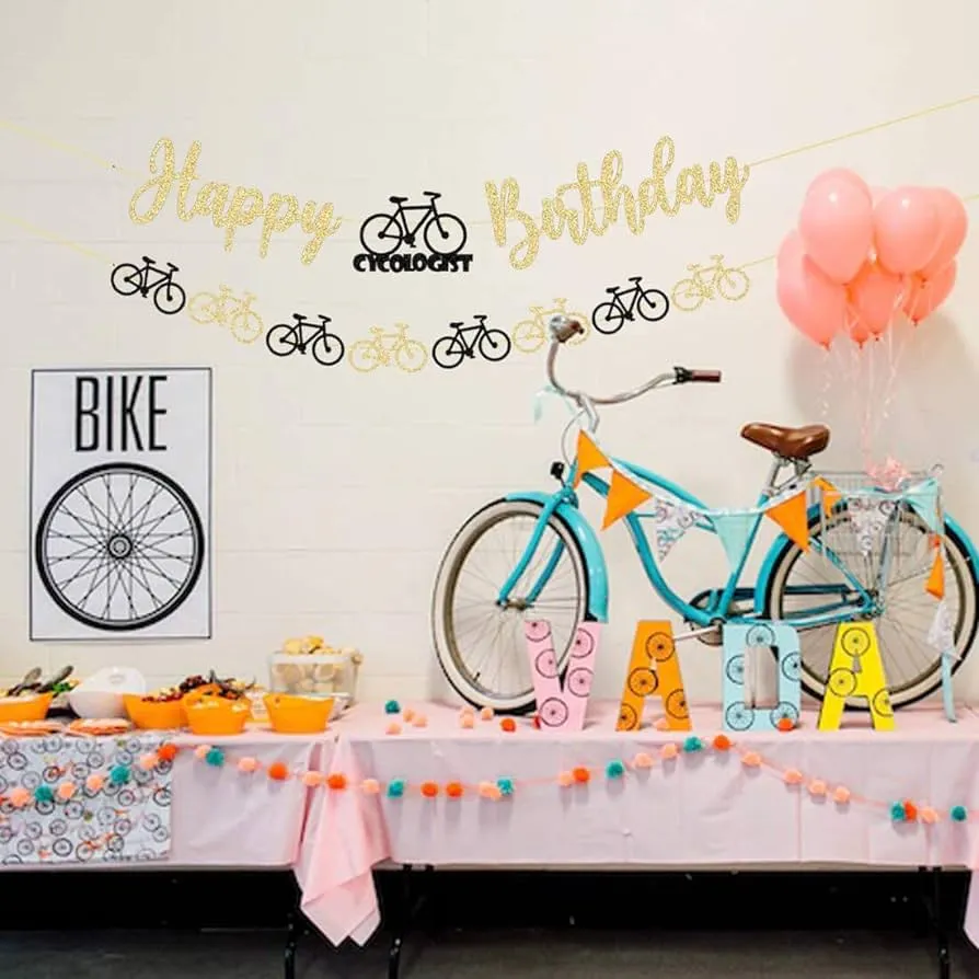 Bicycle Happy Birthday Party Banner and Cake Topper Bicycle Bike Sport Charms Bicycle Balloons Party Decorations Supplies for Baby Boy Girl : Amazon.com.mx: Alimentos y Bebidas