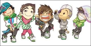 big bang presento su imagen en caricatura llamado bangs que se ...