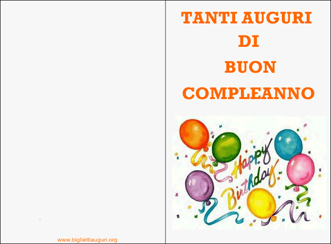 Biglietti di Compleanno: bellissimi biglietti di Auguri Compleanno