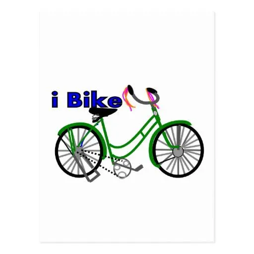 Bike la bici del dibujo 1950 (de la bicicleta) postal | Zazzle