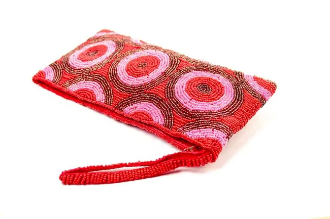 Billeteras y Monederas Rojas Tejidas a Manoa al por Mayor