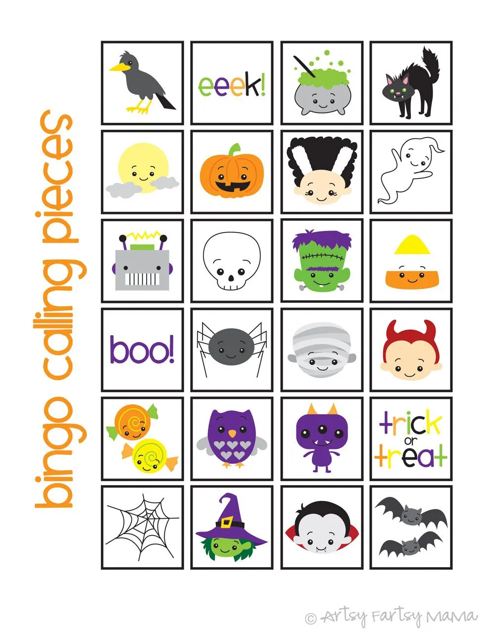 Bingo para Halloween | Manualidades faciles