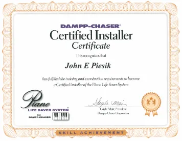 Biography - Piesik Piano Service - Piano Tuning & Repair