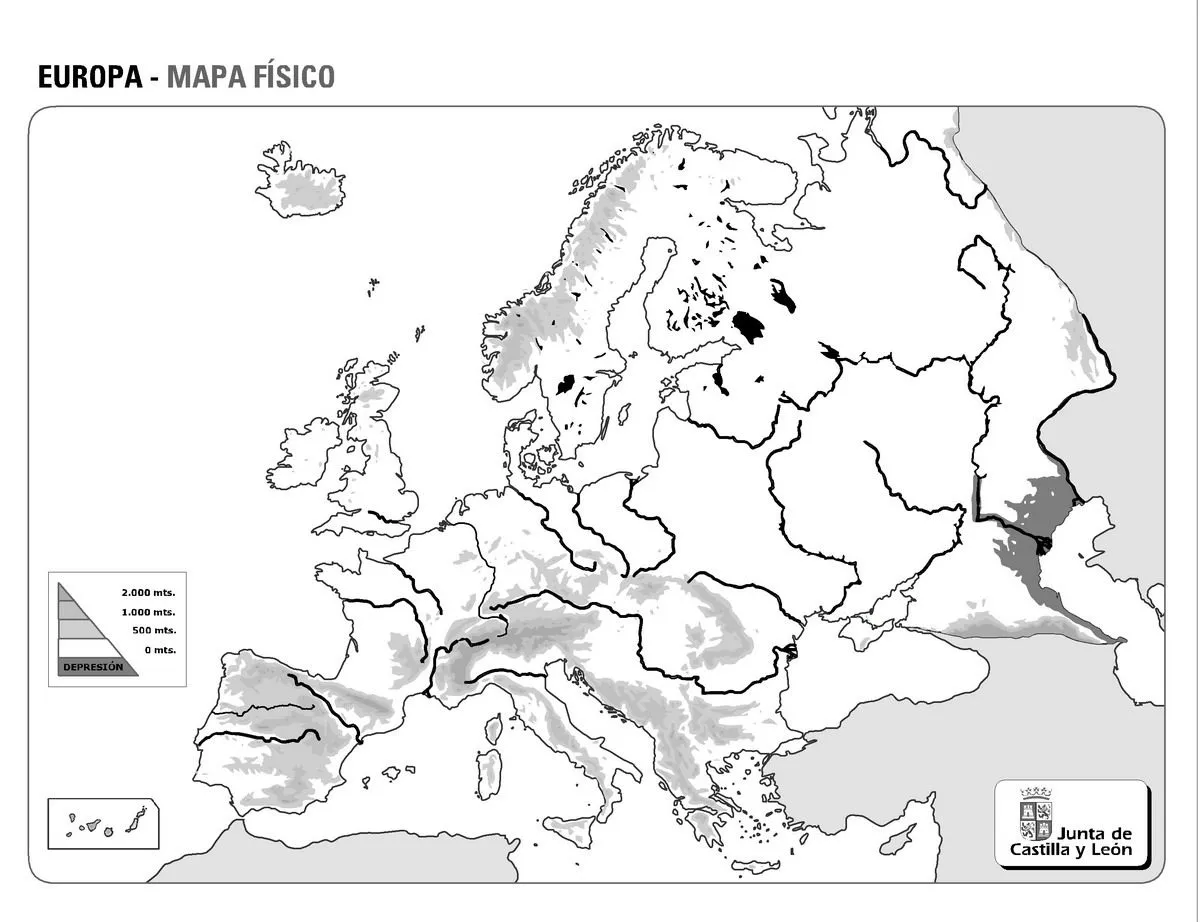 BIOMBO HISTÓRICO: PARA ESTUDIAR EL MAPA DE EUROPA FÍSICA