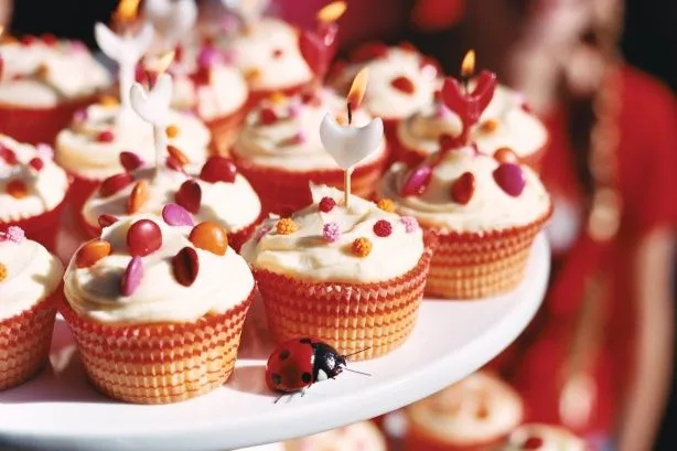 Birthday Cup Cakes With Cream Cheese Frosting Recipe - Taste.com.au