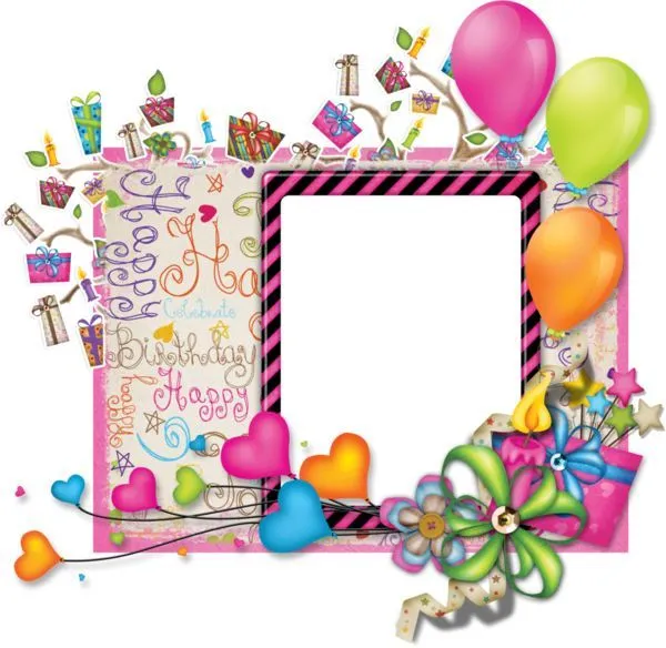 birthday png | Birthday Transparent PNG Photo Frame | Feliz ...