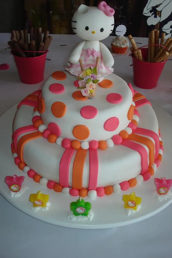 Bizcochos de cumpleaños de Hello Kitty - Imagui