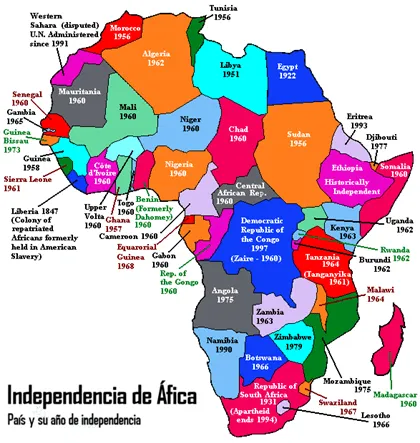 BIZNAGA" Blog de 6ºB del C.E.I.P. Los Morales: Mapa de África ...