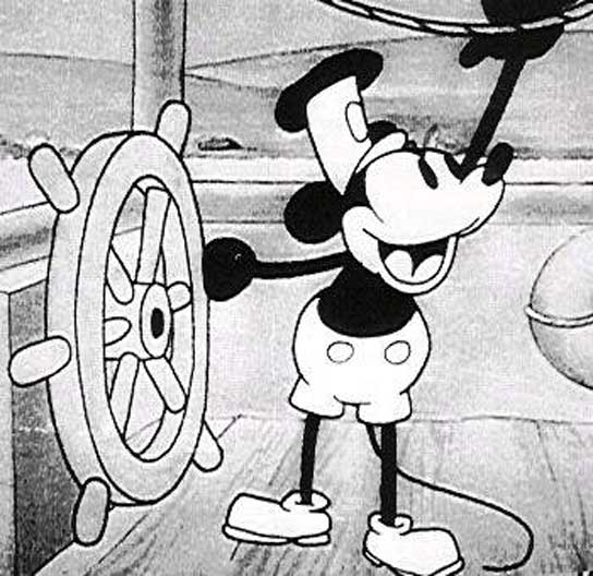 Mickey en blanco y negro Mickey Mouse - Nocturnar