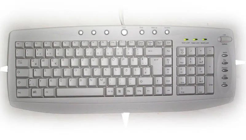 blanco del teclado de computadora-Teclados-Identificación del ...