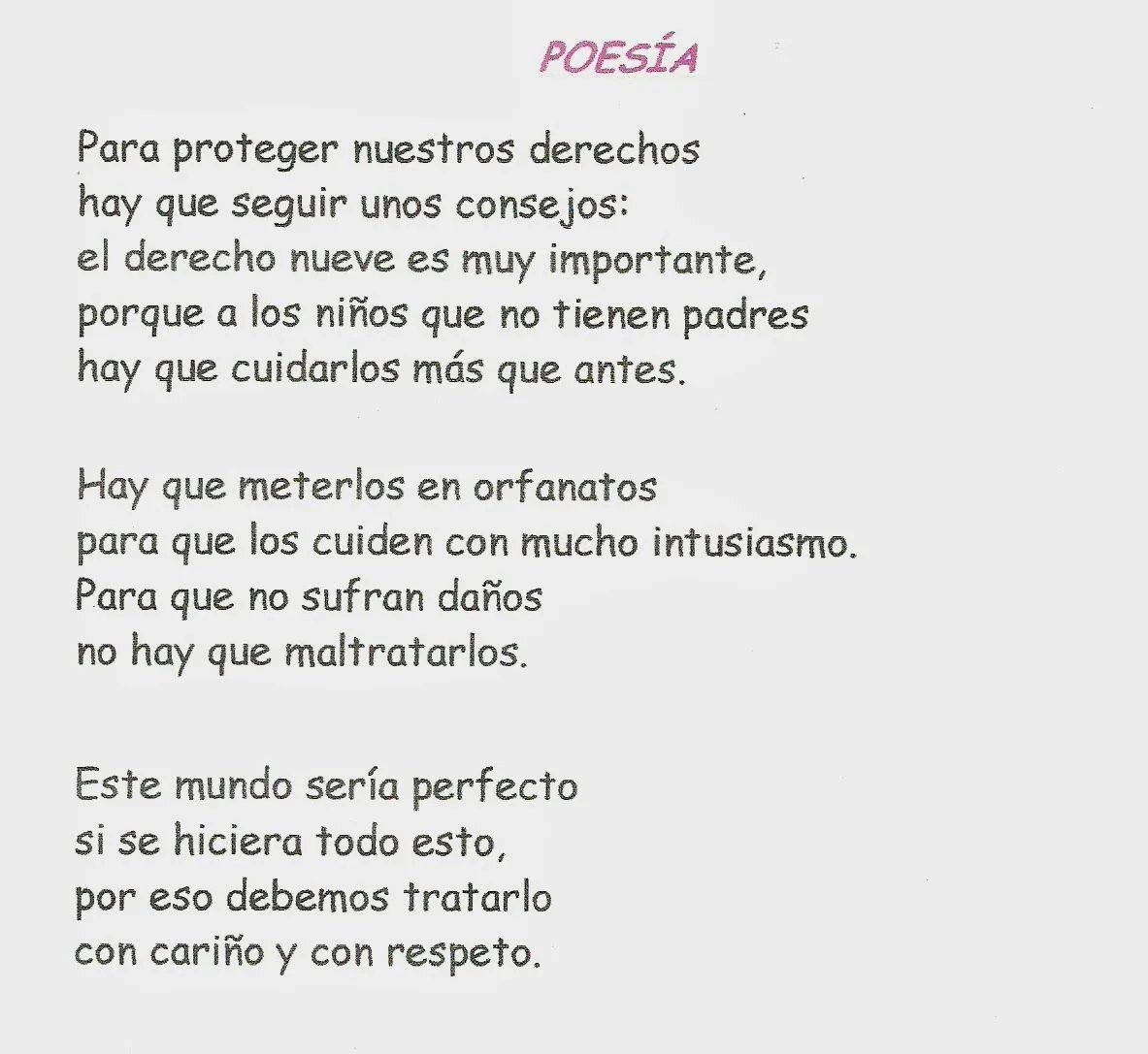 Blog de 6º Primaria: Derechos del Niño. Poesía El Abandono