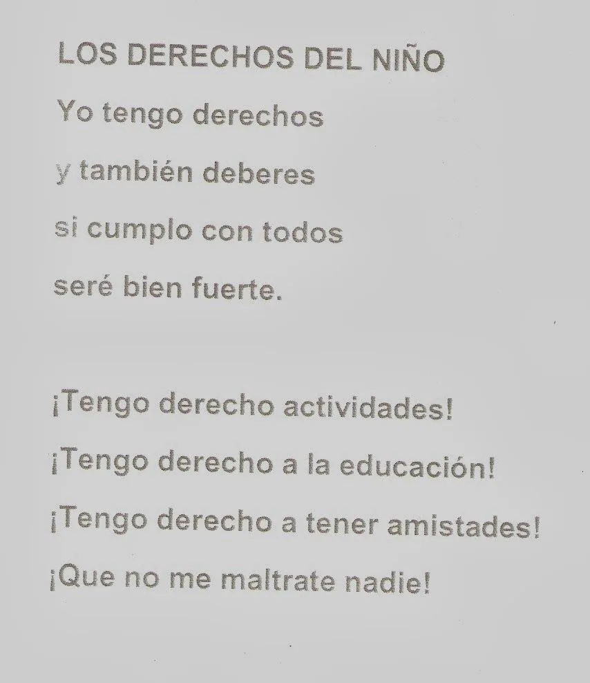 Blog de 6º Primaria: Derechos del Niño: Poesía.