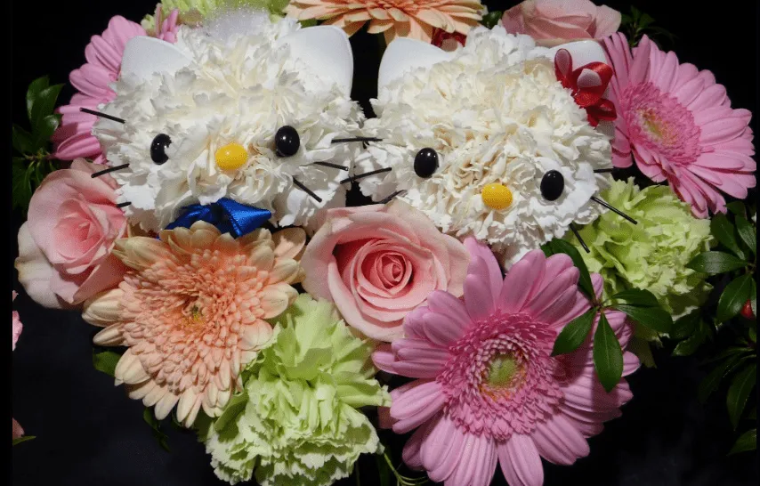 Blog & Showroom OnLine B! Fashion: Bouquet de flores de Hello Kitty!!!