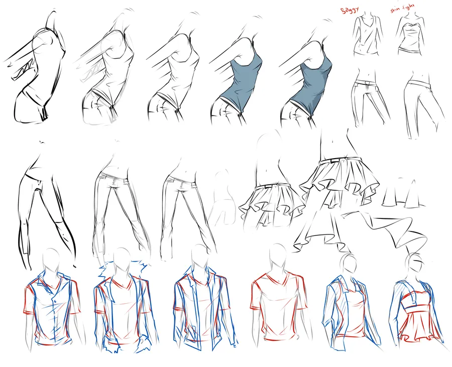 como dibujar anime ropa - Buscar con Google | Anatomía | Pinterest ...