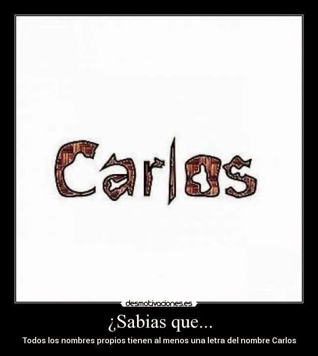 Blog de los Carlos: ¡Viva el Nombre Carlos!