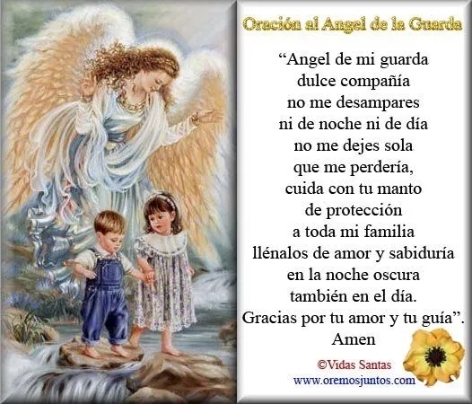 BLOG CATÓLICO GOTITAS ESPIRITUALES: ORACIÓN AL ANGEL DE LA GUARDA