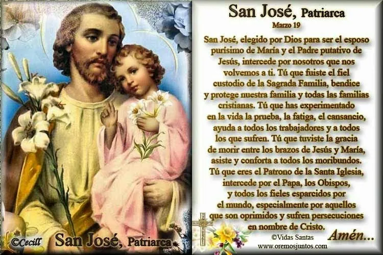 BLOG CATÓLICO GOTITAS ESPIRITUALES: ORACIONES A SAN JOSÉ