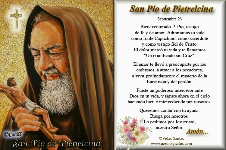 BLOG CATÓLICO GOTITAS ESPIRITUALES: SAN PIO DE PIETRELCINA - ORACIONES