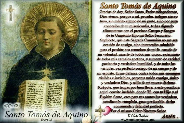 BLOG CATÓLICO GOTITAS ESPIRITUALES: SANTO TOMÁS DE AQUINO