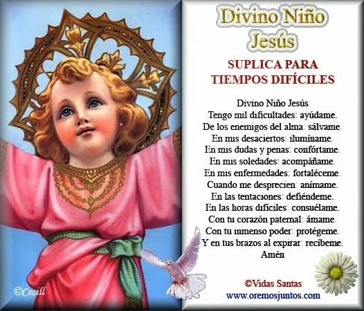 BLOG CATÓLICO NAVIDEÑO: ORACIONES AL DIVINO NIÑO JESÚS EN IMÁGENES